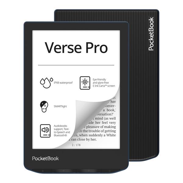 PocketBook - PB 634 - Verse Pro - Azure blå - 6" skærm - 16GB