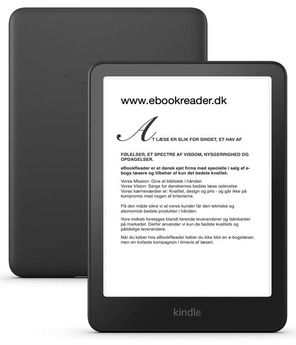 eBookReader Amazon Kindle Paperwhite 2024 ebogslæser sort Signature Edition