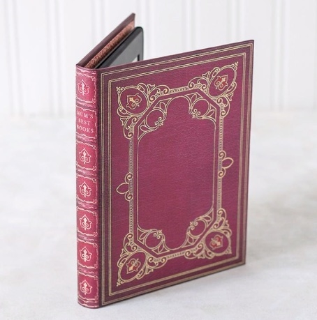 Cover - Eksklusivt Ægte håndlavet bogcover - Rød Renæssance - til Paperwhite 5 - 6.8"